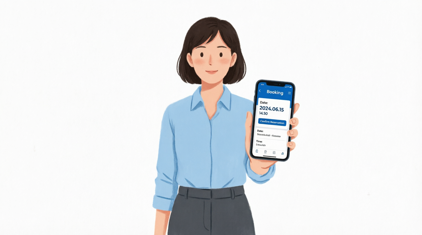 Book online illustration